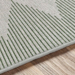 Livabliss Round Eagean-Global Green Ivory Off-White In- & Outdoor Rug 160 X 160 Cm Easy Care, Non Shedding - thumbnail 7
