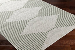 Livabliss Round Eagean-Global Green Ivory Off-White In- & Outdoor Rug 160 X 160 Cm Easy Care, Non Shedding - thumbnail 6