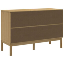 Berkfield Chest Of Drawers Floro Wax Brown Solid Wood Pine - thumbnail 7