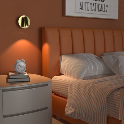 CGC Lighting Cgc Scarlet Satin Gold Adjustable Head Led Rechargeable Magnetic Usb Reading Bedside Wall Light - image 1