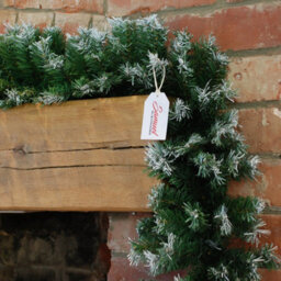 Samuel Alexander 270Cm (9Ft) X 25Cm Snow Tipped Green Christmas Garland Decoration Xmas Garlands Decoration - thumbnail 5