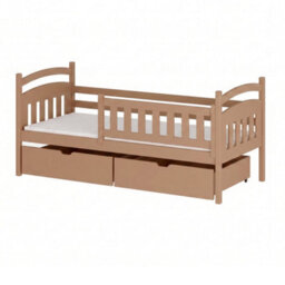 Arte Terry Cinnamon 90 X 190Cm Single Bed With Removable Guardrail And 2 Drawers - Foam/bonnell Mattress Included - thumbnail 1