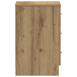 Berkfield Classic Bedside Cabinet Artisan Oak 38X35X55 Cm Engineered Wood - thumbnail 8