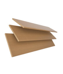 50mm Slat Light Oak Real Wood Venetian Blind With Strings 120Cm Drop 210Cm Wide - thumbnail 2
