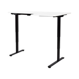 Beliani Electric Adjustable Corner Desk Destines White/ Black 160 Cm 109 Cm Right Hand - thumbnail 7