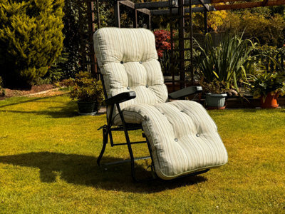 Glendale Garden & Leisure Deluxe Garden Relaxer  Replacement Cushion Only - Cotswold Stripe