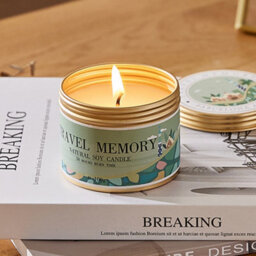 Thehotsale Natural Soy Wax Fuzzy Kiwi Fruit Scented Candle Burn Time 20H+ - thumbnail 2