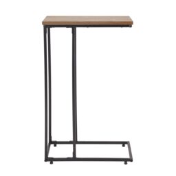 Atico Matt Walnut Effect Side Table (H)64Cm (W)40Cm (D)25Cm - thumbnail 3
