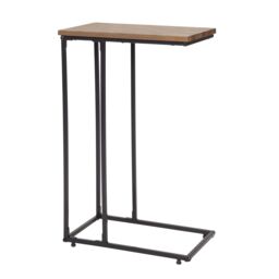 Atico Matt Walnut Effect Side Table (H)64Cm (W)40Cm (D)25Cm - thumbnail 2