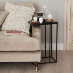 Atico Matt Walnut Effect Side Table (H)64Cm (W)40Cm (D)25Cm - thumbnail 7