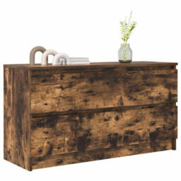 Berkfield Tv Cabinet Smoked Oak 100X35X54 Cm Engineered Wood - thumbnail 4