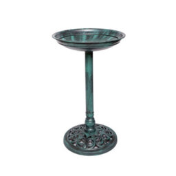 Samuel Alexander 63Cm Verdi Green Traditional Garden Patio Resin Bird Bath - thumbnail 7