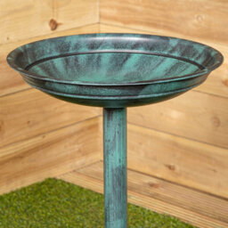 Samuel Alexander 63Cm Verdi Green Traditional Garden Patio Resin Bird Bath - thumbnail 3