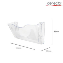Deflecto Yearntree Deflecto A4 Wall Mounted Magazine File Holder - Perfect For Folders, Files, Mails & Brochure - Clear Racks For Home Office With - thumbnail 4