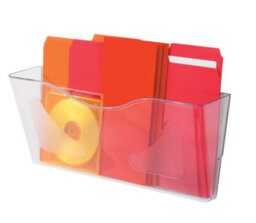 Deflecto Yearntree Deflecto A4 Wall Mounted Magazine File Holder - Perfect For Folders, Files, Mails & Brochure - Clear Racks For Home Office With - thumbnail 5