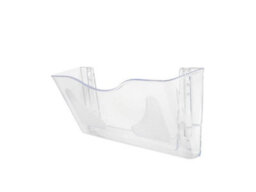 Deflecto Yearntree Deflecto A4 Wall Mounted Magazine File Holder - Perfect For Folders, Files, Mails & Brochure - Clear Racks For Home Office With - thumbnail 3