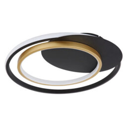 Luminosa Lighting Luminosa Rodan Integrated Led Semi Flush Ceiling Light Black 2X Led Dimmable 3000-6000K Remote Control - thumbnail 2