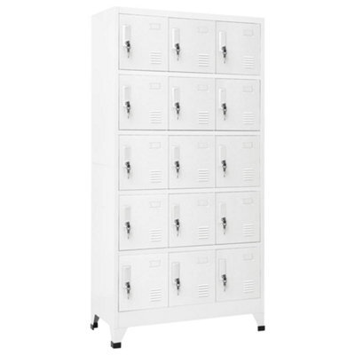Vidaxl Locker Cabinet Light Grey 90X40X180 Cm Steel - image 1