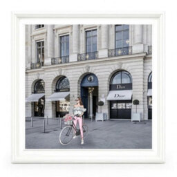Home Luxe Interiors Dior Joaillerie White Step Frame Luxury Wall Art 70X70Cm Home Decor - thumbnail 3