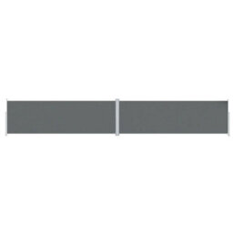 Walplus Retractable Side Awning Garden Sun Shade Canopy Gazebo For Back Door, Porch, Patio Anthracite 200X1200 Cm - thumbnail 2