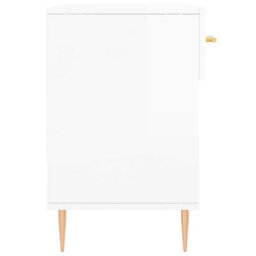 Walplus Shoe Bench High Gloss White 102X35X55 Cm Engineered Wood - thumbnail 7