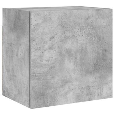 Berkfield Durable Tv Wall Cabinet Concrete Grey 40.5X30X40 Cm Engineered Wood - image 1
