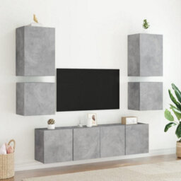 Berkfield Durable Tv Wall Cabinet Concrete Grey 40.5X30X40 Cm Engineered Wood - thumbnail 4