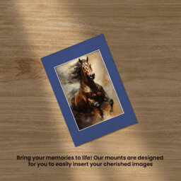 Ak Frames A3 Blue Picture Mounts To Fit A4 Aperture Size - Mount Board Only (No Frame Included) - thumbnail 5