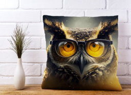 Warren Reed Designer Owl Splashart Cushions 45Cm X 45Cm - thumbnail 2