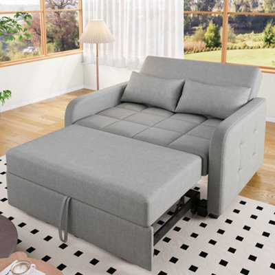 Abrihome Multifunctional Folding Sofa Bed - 180X127Cm Daybed With Adjustable Backrest, Space-Saving For Small Apartments, Dark Grey - image 1