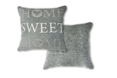 Home Sweet Home Cushion Cover In Silver - image 1