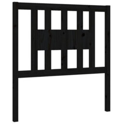Walplus Headboard Black 96X4X100 Cm Solid Wood Pine - thumbnail 2