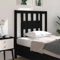 Walplus Headboard Black 96X4X100 Cm Solid Wood Pine - thumbnail 1