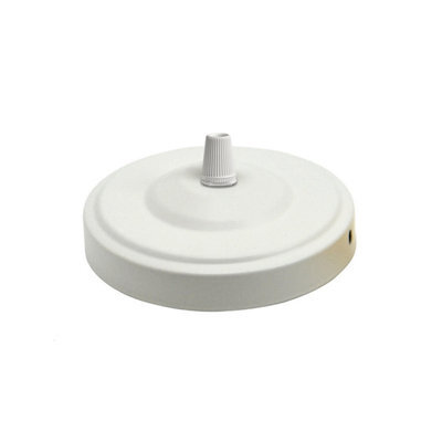 White Ceiling Rose Light Fitting 108mm Round Canopy Plate With Accessories For Vintage Pendant Lights Chandeliers And Hanging Lamp - image 1