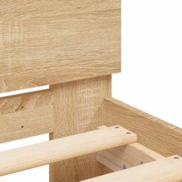 Berkfield Bed Frame Without Mattress With Headboard Sonoma Oak 90X200 Cm - thumbnail 8