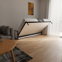 Wallbedking Murphy Bed Horizontal 120Cm X 190Cm Studio Wall Bed, Fold-Down Guest Bed For Small Rooms, Apartments And Studios - thumbnail 3