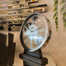 Home Luxe Interiors Hollywood Round Mantle Clock Roman Numerals - thumbnail 2