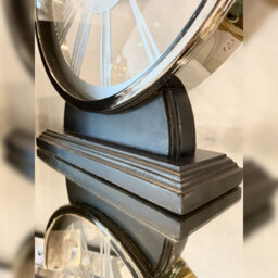 Home Luxe Interiors Hollywood Round Mantle Clock Roman Numerals - thumbnail 3