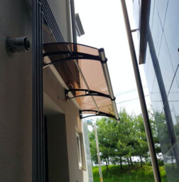 Canofix UK Canofix Door Canopy Pc 3500 Width X 650 Projection (Black Bracket - Bronze Sheet) - thumbnail 2