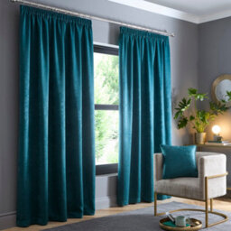 Fusion Galaxy Pair Of Light Reducing Thermal Effect Pencil Pleat Curtains - thumbnail 1
