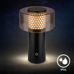 Briloner Gold Black Led Table Lamp Rechargeable Light Dimmable Cordless Outdoor 3000K Warm White - thumbnail 5