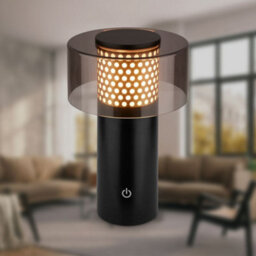 Briloner Gold Black Led Table Lamp Rechargeable Light Dimmable Cordless Outdoor 3000K Warm White - thumbnail 2