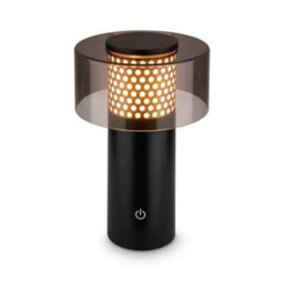 Briloner Gold Black Led Table Lamp Rechargeable Light Dimmable Cordless Outdoor 3000K Warm White - thumbnail 1