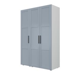 Atomia Modern Matt Dusk Blue 2 Drawer Tall Triple Wardrobe (H)2247mm (W)1000mm (D)580mm - thumbnail 2