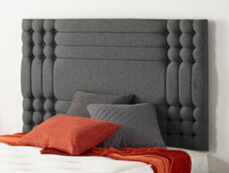 Somnior Beds Somnior Flexby Tweed Charcoal Divan Bed Base With 2 Drawers And Headboard - Small Single - thumbnail 2