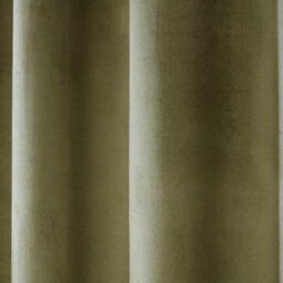"Sundour Casa Blackout Ready Made Solid Colour Eyelet Velvet Curtains Green 90X90""" - thumbnail 3