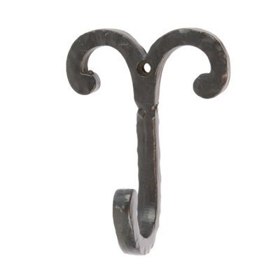 Hammer and Tongs Hammer & Tongs Wire Coat Hook - W70mm X H90mm - Black - image 1