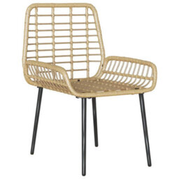 Berkfield Garden Dining Set 3 Pcs Brown, Black, Cream 35 X 35 X 45 Cm - thumbnail 6