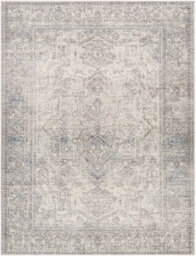 Livabliss Becki Owens Margot-Vintage Blue Pink Green Traditional Vintage Boho Living Dining Bedroom Rug 200 X 275 Cm Easy Care, Non Shedding