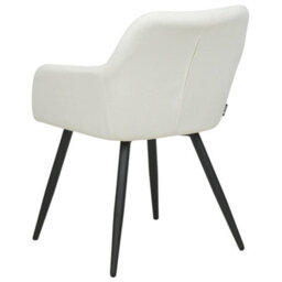Beliani Set Of 2 Dining Chairs Casmalia Velvet Off-White - thumbnail 6